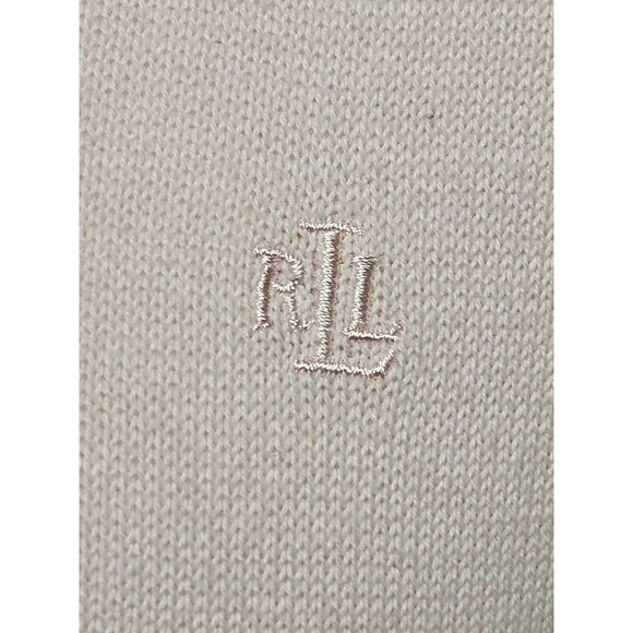 Light Pink Lauren Ralph Lauren Cotton Pullover Sweater - Picture 6 of 9